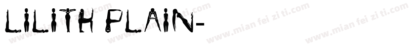 Lilith Plain字体转换